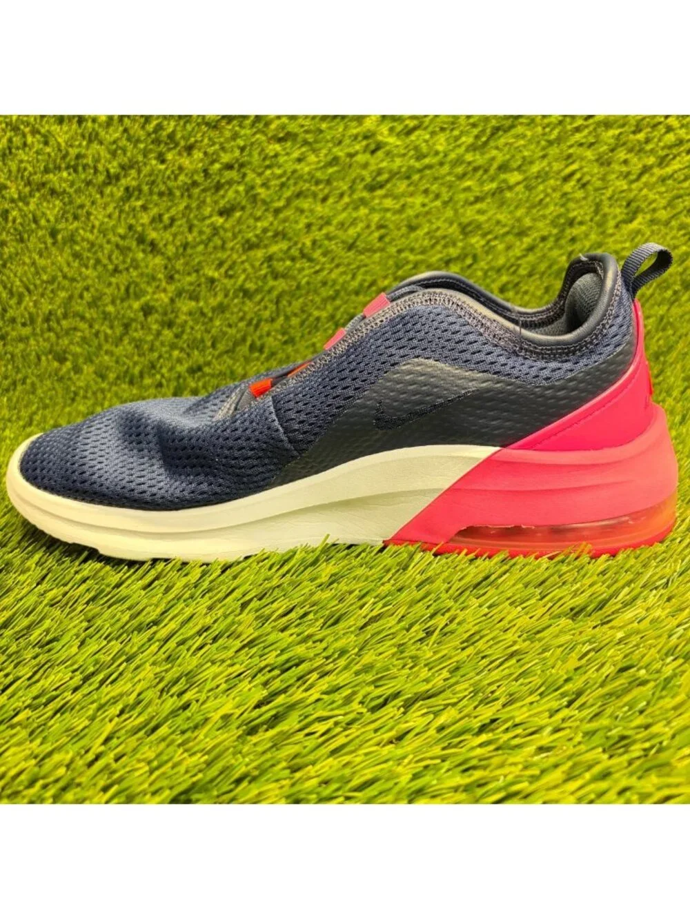 Nike Air Max Motion 2 Womens Size 9.5 Blue Pink Athletic Running Shoes Sneakers